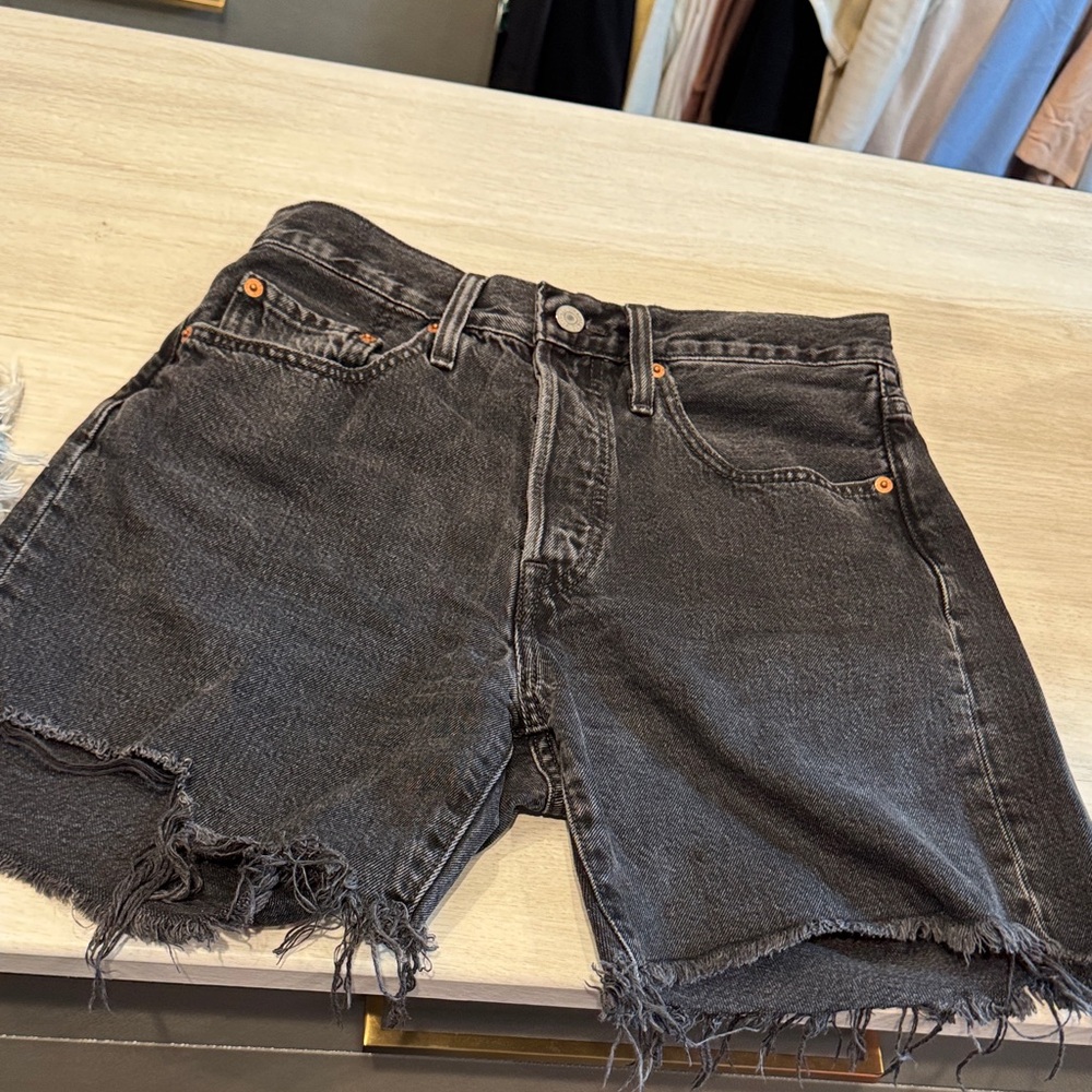 Levi's Black Jean Shorts